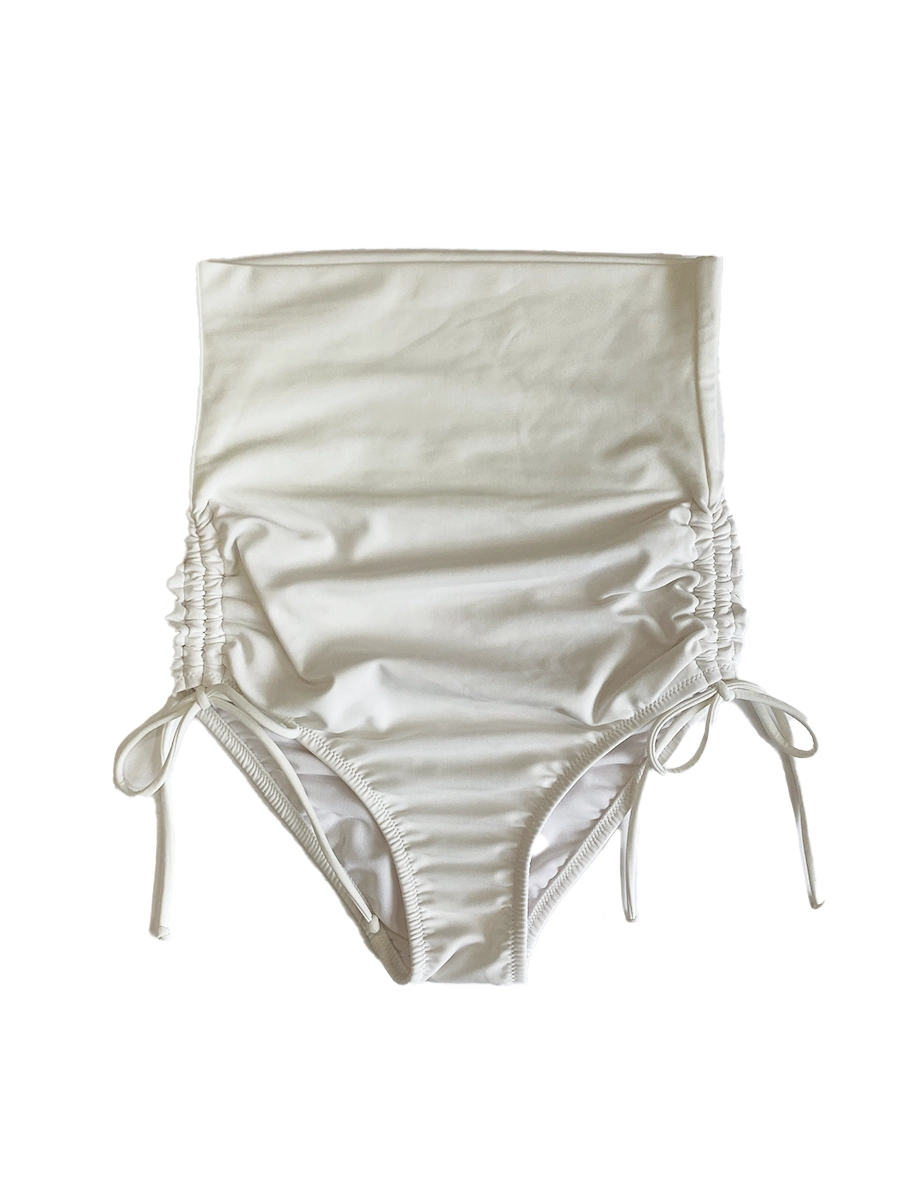 無地リブ素材オフショルダーワンピ見えビキニ(268000)｜水着ブランドの