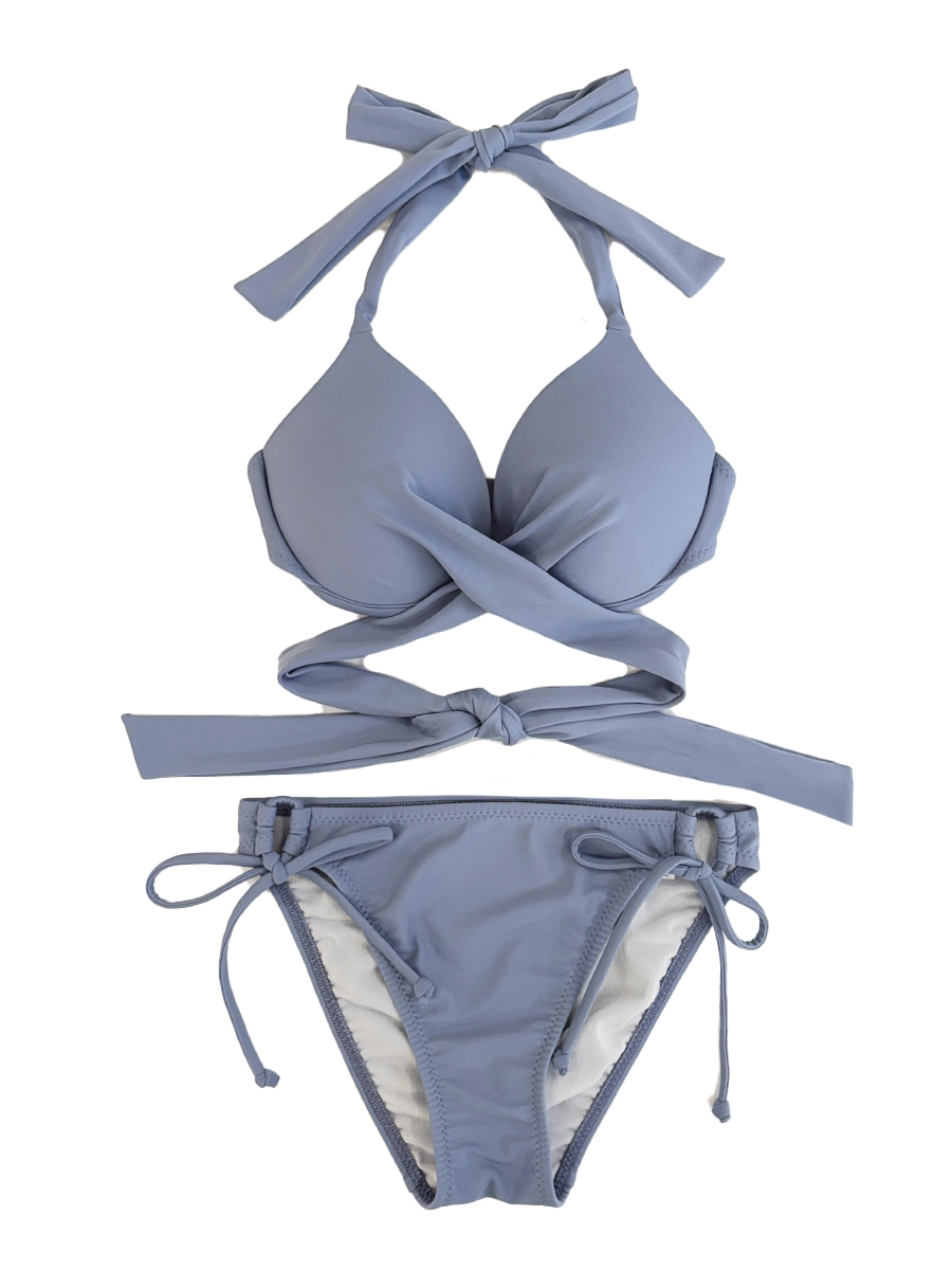 新作】無地クロッシーワイヤースタイルアップビキニ(268017)【Gカップ